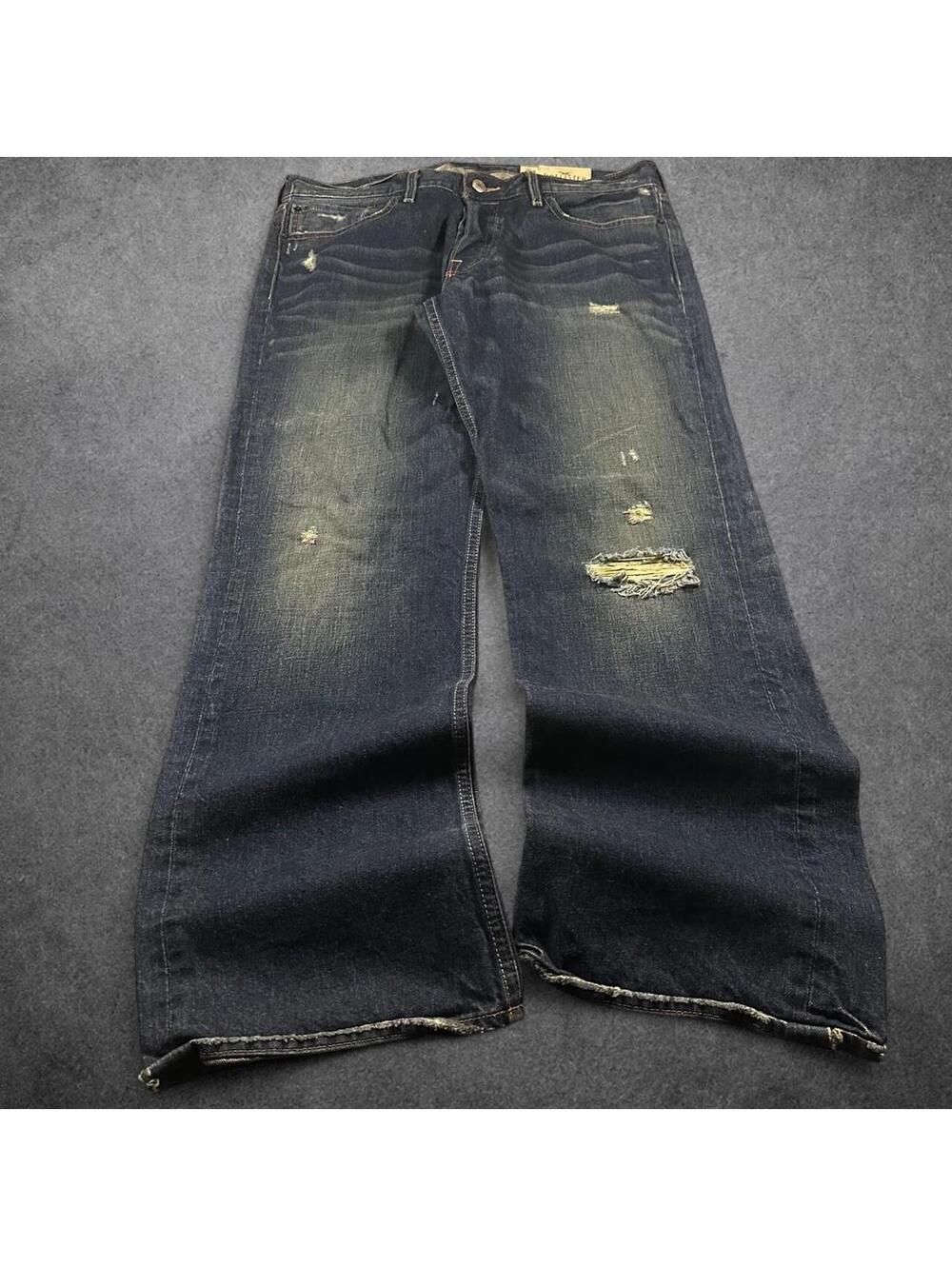 Vintage Y2K rockstar archive Hollister low rise baggy bootcut jeans - 38x33